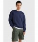 Tommy Jeans Marineblaues Fleece-Sweatshirt