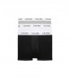 Calvin Klein 3er Pack Boxershorts Trunk schwarz, weiß, grau