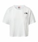 Camiseta Cropped Simple Dome blanco