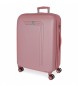Movom Duża walizka Riga Régida 80cm różowa