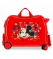 Joumma Bags Valigia per bambini 2 ruote multidirezionali Mickey Colour Mayhem Red