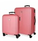 Roll Road Roll Road Cambodia Pink Hartschalenkoffer Set 55-68cm Roll Road Cambodia Pink