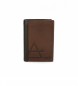 Joumma Bags Adept Jim lodret tegnebog med brun møntpung -8,5x11,5x1cm