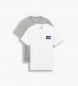 Levi's Set van twee T-shirts wit, grijs
