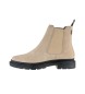Levi's Trooper Chelsea beige leather ankle boots