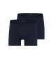 BOSS Pakke med 2 UltraSoft marineblå boxershorts