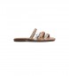 Pepe Jeans Sandalias de Piel Irma Multistraps marrn