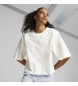 Puma T-shirt de grandes dimensões branca