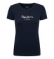 Pepe Jeans New Virginia marinblå Lycra T-shirt