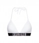 Calvin Klein Top de Bikini Triangle RP blanco