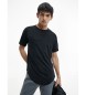 Calvin Klein Jeans T-shirt van biologisch katoen Insignia zwart