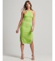 Superdry Knitted dress with olympic back green