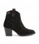 Pepe Jeans Luna Sand Leather Ankle Boots black