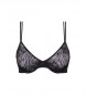 Calvin Klein Soutien-gorge Demi Sheer Marquisette noir