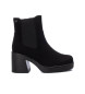 Xti Ankle boots 142155 black -height heel: 8cm