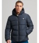 Superdry Quilted Hooded Jacket Sports navy