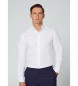 Hackett London Camisa Essential Textura blanco