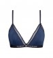 Tommy Hilfiger Triangle bra with lace and without navy lining