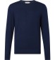 Calvin Klein Camisola de lã merino azul-marinho