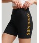 Superdry Pantalones cortos de ciclista Code Core negro