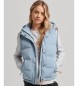 Superdry Vintage Hooded Vest Everest blauw