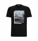 BOSS T-shirt med tryck och svart foto