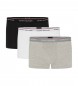 Tommy Hilfiger Pack de trs boxers Plus cinzentos, brancos e pretos