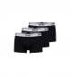 BOSS 3 paketi črnih boksarskih hlač Troncal