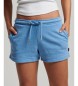 Superdry Strikkede shorts med blåt broderet Vintage-logo