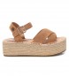 Refresh Sandaler 170794 camel -Platformhjde 6 cm