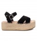 Refresh Sandals 170794 black -Platform height 6cm