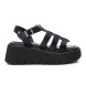 Refresh Sandals 171862 black -Platform height 6cm