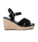 Xti Sandals 142251 black -Height wedge 8cm