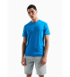Armani Exchange Klassisk blå T-shirt