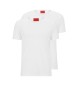 HUGO Zestaw 2 T-shirtów okrągłych białych