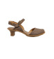 El Naturalista Leather Sandals N5990 Igusa brown -Height heel 5cm