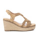Xti Sandals 142834 brown -Height wedge 8cm