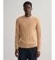 Gant Brown crew neck jumper