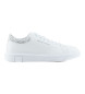 Armani Exchange Baskets en cuir Ton blanc