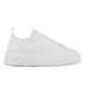 Armani Exchange Zapatillas de Piel Solid blanco