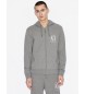 Armani Exchange Felpa in peluche grigia