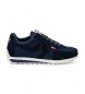 Levi's Scarpe da ginnastica blu scuro Stryder con linguetta rossa