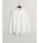 Gant Camicia in piqué bianca dalla vestibilità regolare