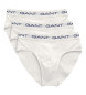 Gant Pack de tres slips blanco