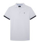 Hackett London Poloshirt Swim Trim weiß