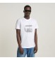 G-Star T-shirt Stitch Burger blanc