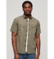 Superdry Camisa militar verde de manga curta