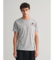 Gant Archive Shield majica s sivo vezenino