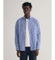 Gant Vichy blue check poplin Regular Fit shirt