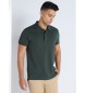 Victorio & Lucchino, V&L Kurzärmeliges grünes Piqué-Poloshirt